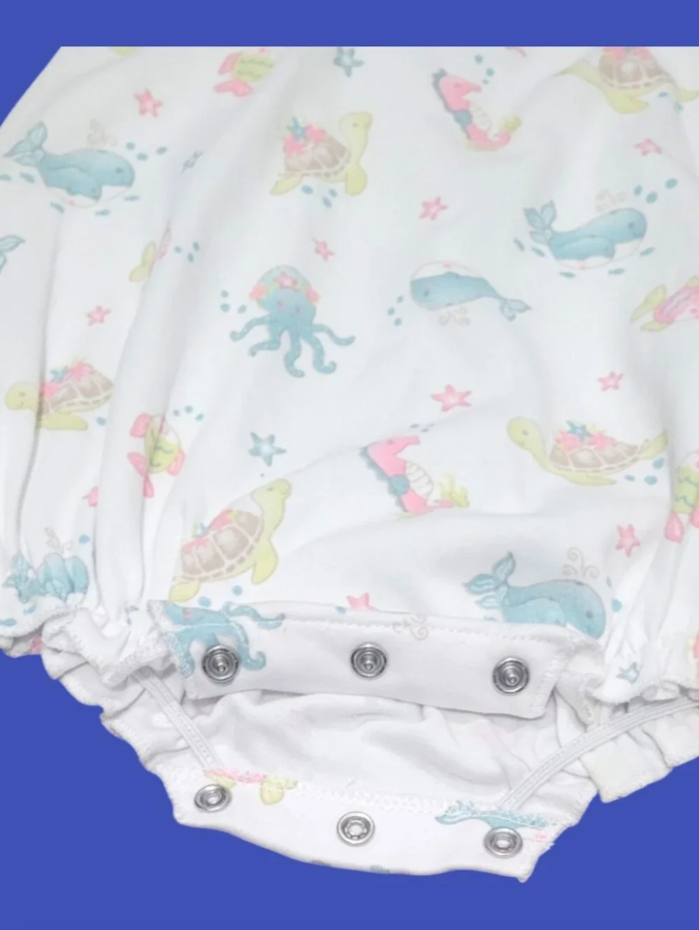Baby Luigi Girl's Sea Life Bubble Romper